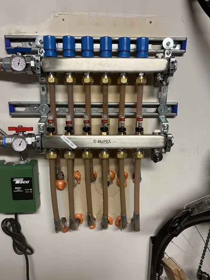 Plumber performing Gas Leak Detection at a residential property in Byram